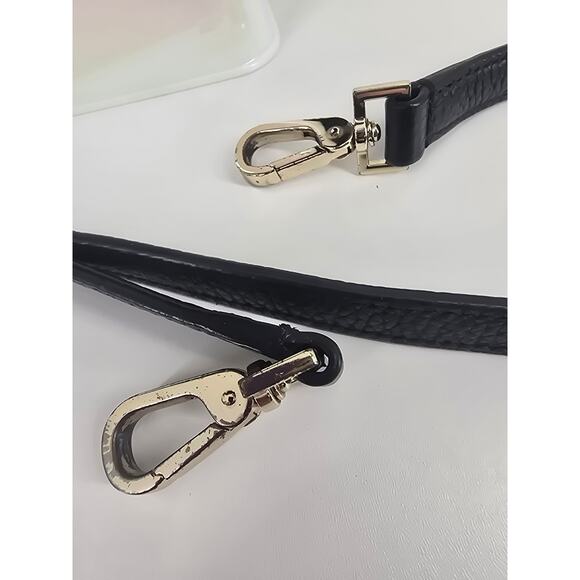 Kate Spade New York Black Leather Shoulder Bag Tassel Zip Hobo - Picture 4 of 9